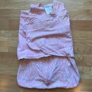 Disney Halo Sleep Sack Newborn Baby Girl Swaddle Sleeper 0-3 months Minnie Mouse